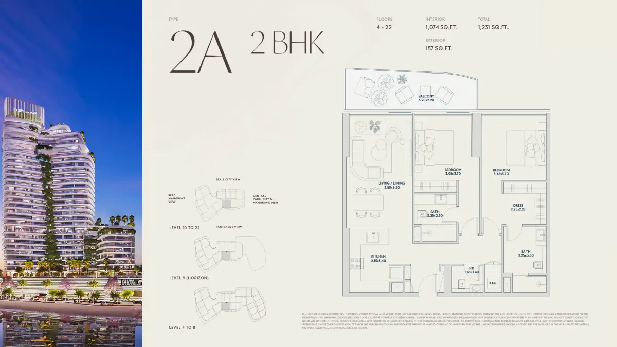 2 BR - Type A